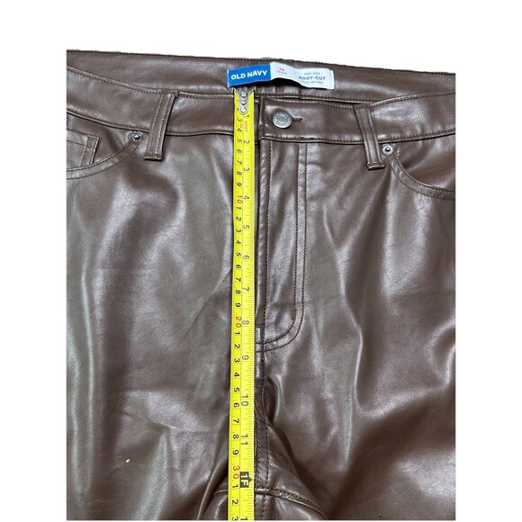 Old Navy Cyberpunk Bootcut Pants Women’s 16 Brown Y2K Liquid Rodeo Streetwear - Picture 4 of 6